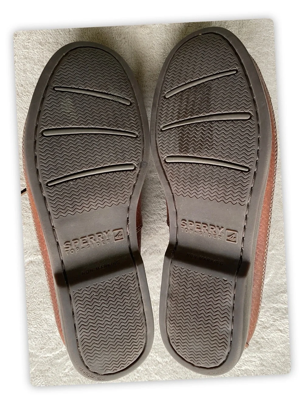 Sperry Top-Sider Leather Boat Shoes Brown Men’s Size 11 Moc Toe Lace Up